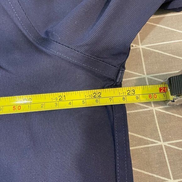 Calvin Klein Navy Blue Sasual Dress Button Up Shirt Slim Fit sz 16 1/2 34/35 - Picture 9 of 10